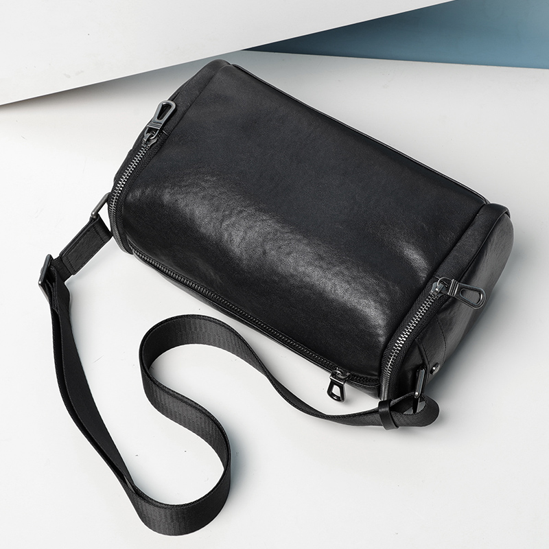 Luxury Bags England - Bolsa Masculina 100% Couro Genuíno, Bolsa