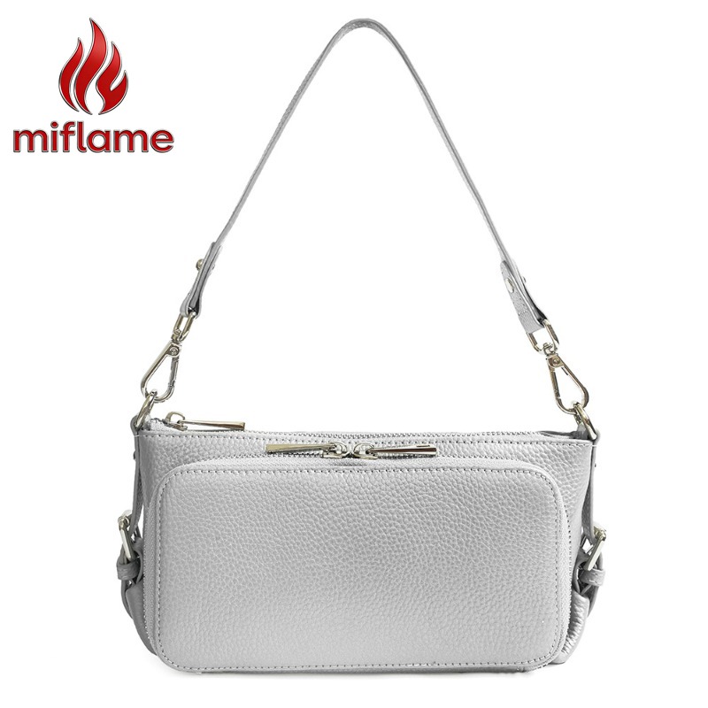 Luxury Bags Quiet - Bolsa Hobo de Couro Genuíno para