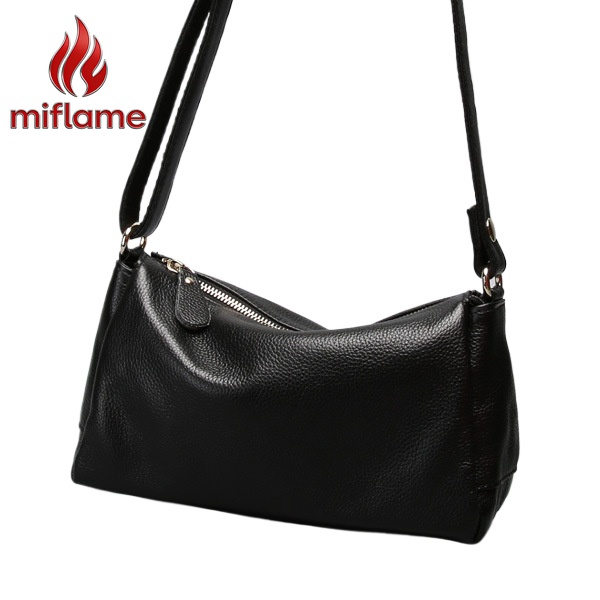 Luxury Bags Quiet - Bolsa Transversal de Couro Genuíno para