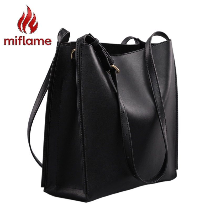 Luxury Bags Quiet - Bolsa Bucket de Couro Genuíno para