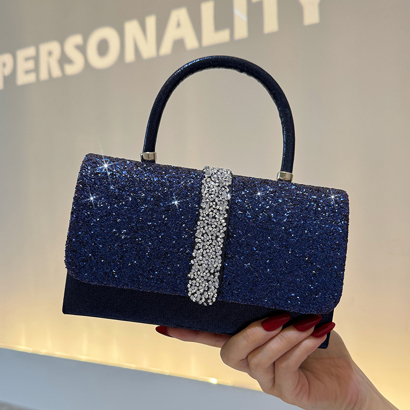 Luxury Bags Blue - Bolsa de noite luxuosa brilhante, bolsa