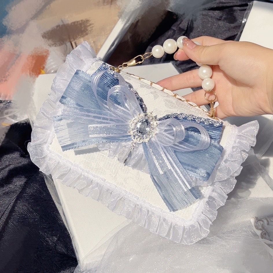 Lolita Lace Chain Bag para mul - Luxury Bags Blue avaliação e preço