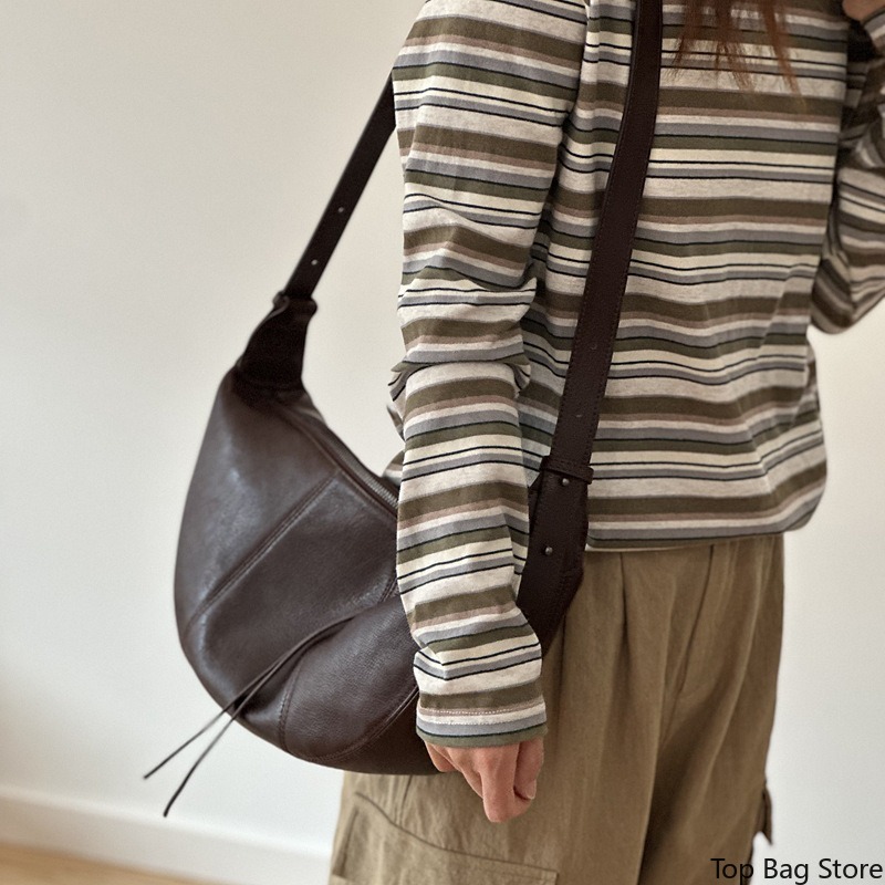 Bolsa Hobo de Couro Genuíno pa - Luxury Bags Quiet avaliação e preço