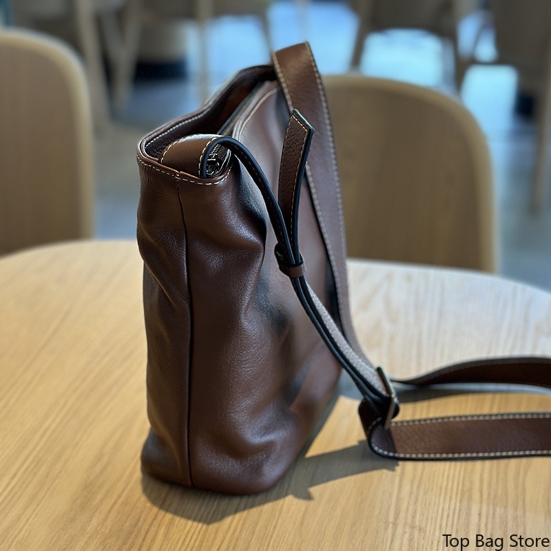 Bolsa Bucket de Couro Genuíno  - Luxury Bags Quiet avaliação e preço