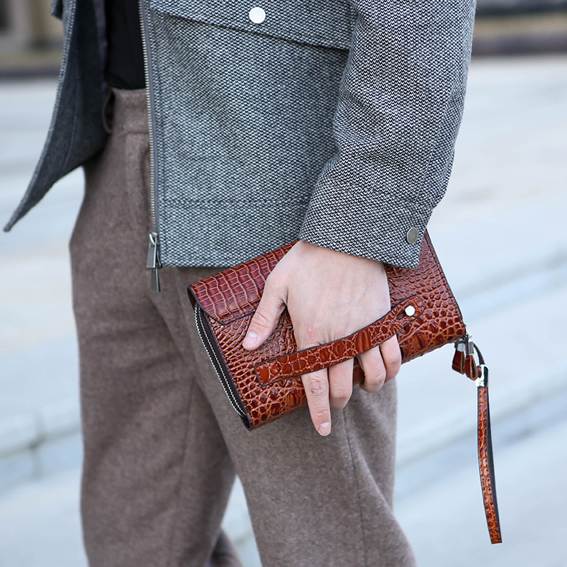 Nova bolsa masculina com padrã - Luxury Bags England avaliação e preço
