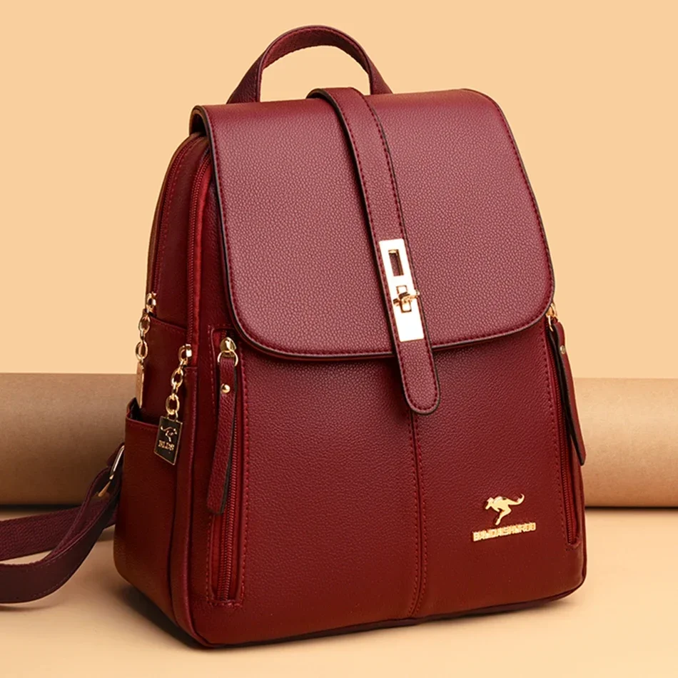 Mulheres de couro grande capac - Luxury Bags With Zipper avaliação e preço