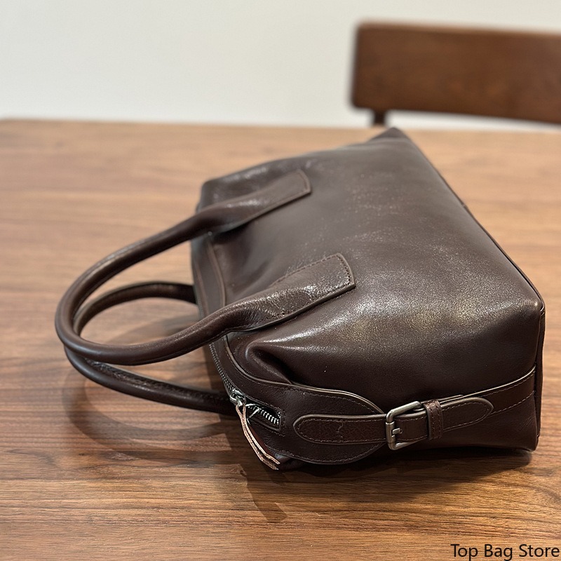 Bolsa Boston de Couro Genuíno  - Luxury Bags Quiet avaliação e preço