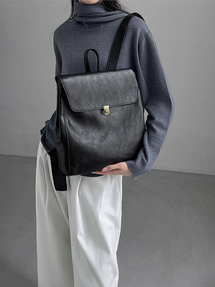 Mochila de couro genuíno de ma - Luxury Bags With Zipper avaliação e preço