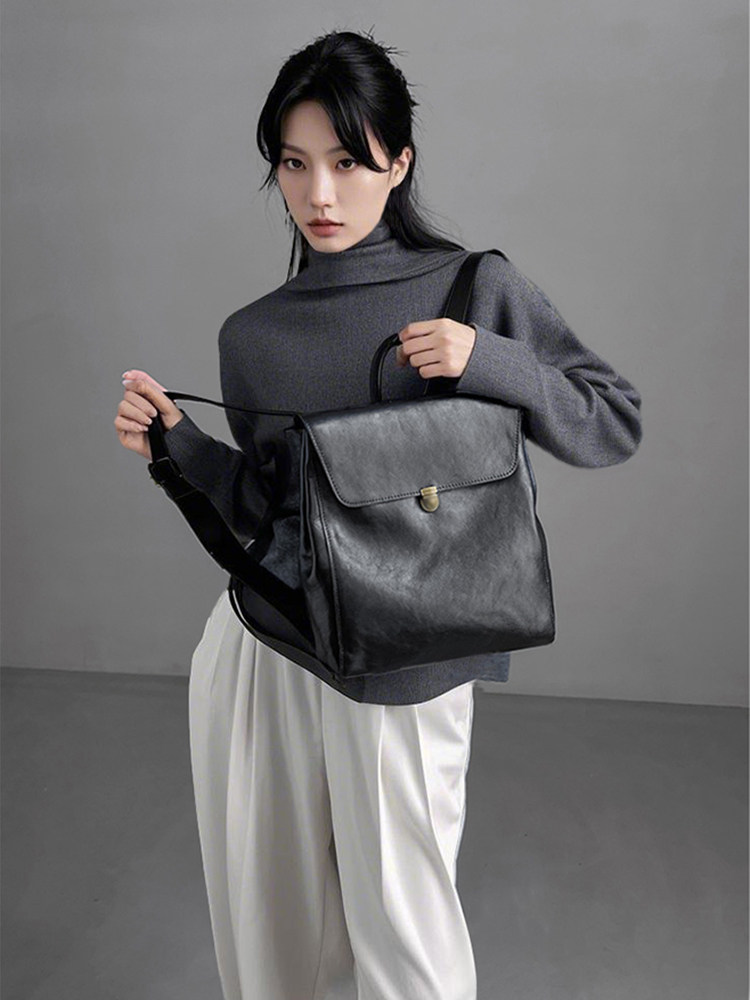 Mochila de couro genuíno de ma - Luxury Bags With Zipper avaliação e preço