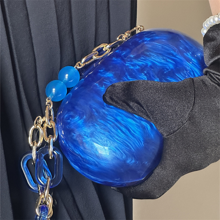 Bolsa acrílica redonda para a  - Luxury Bags Blue avaliação e preço