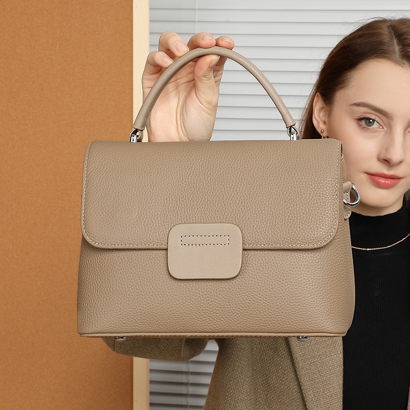 Bolsa de Ombro em Couro Legíti - Luxury Bags Quiet avaliação e preço