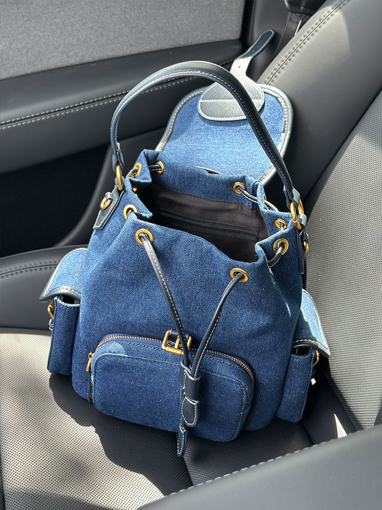 Mochila Feminina Azul Jeans 20 - Luxury Bags Blue avaliação e preço