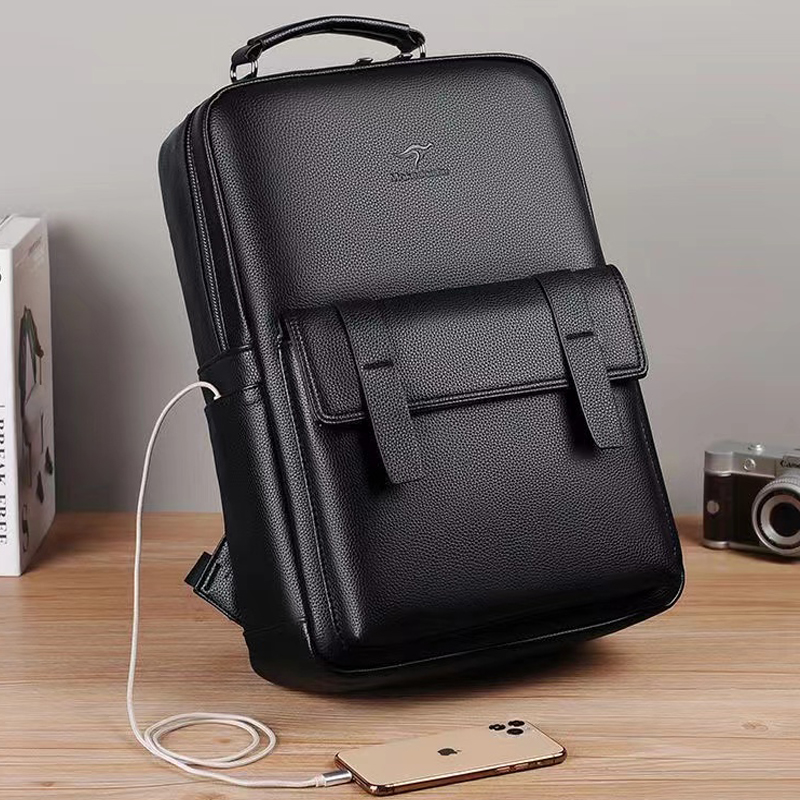 Mochila masculina de couro de  - Luxury Bags With Zipper avaliação e preço