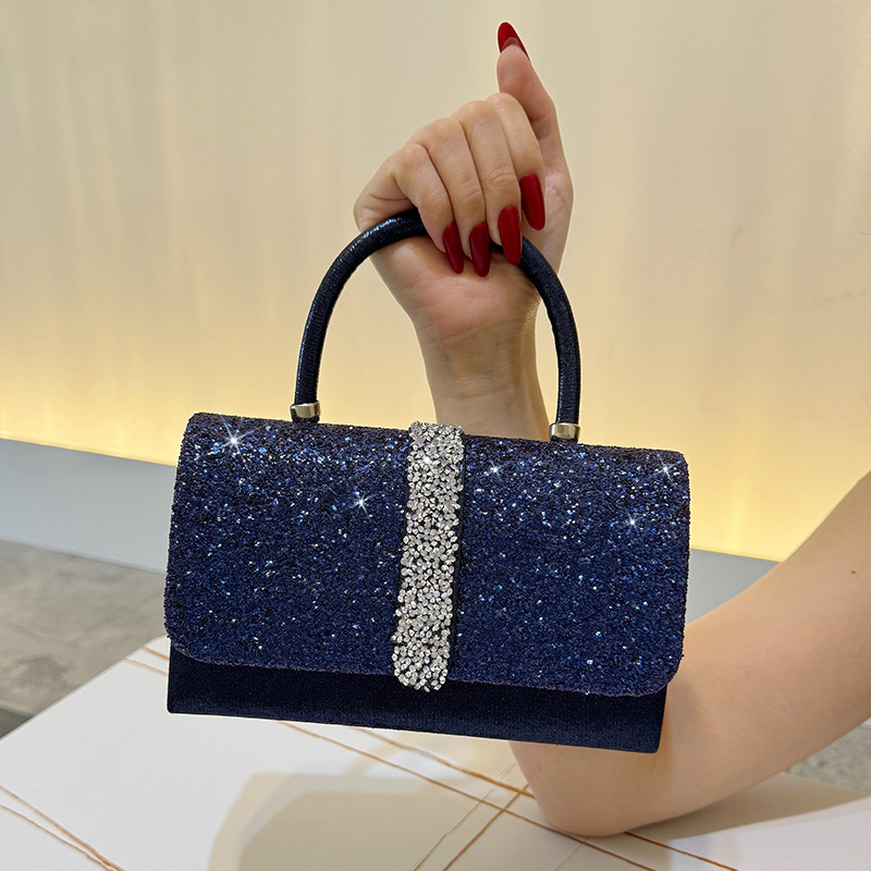 Bolsa de noite luxuosa brilhan - Luxury Bags Blue avaliação e preço