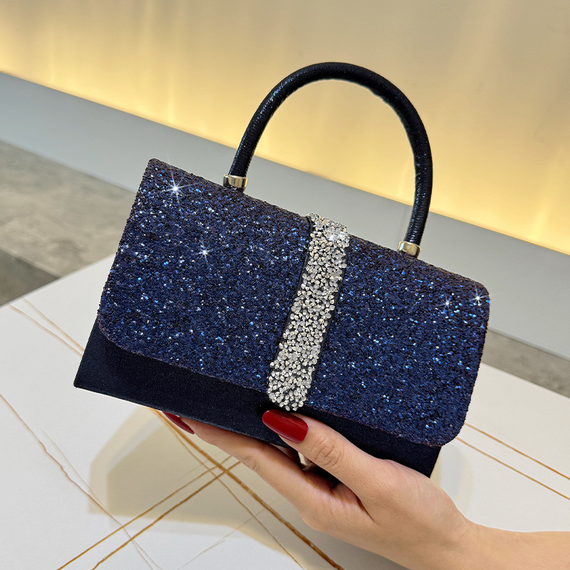 Bolsa de noite luxuosa brilhan - Luxury Bags Blue avaliação e preço
